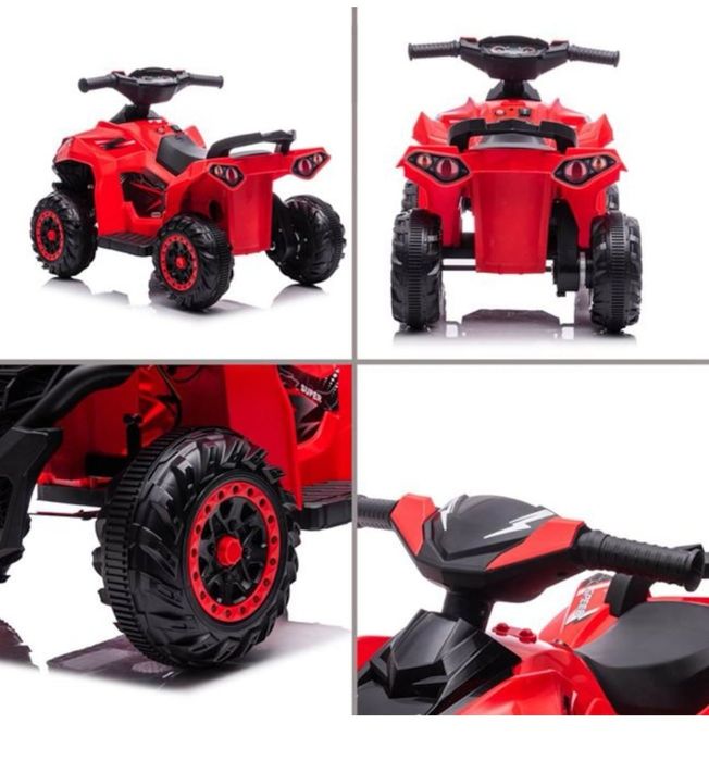 ATV electric  copii, 12V, rosu, 3-4 Ani