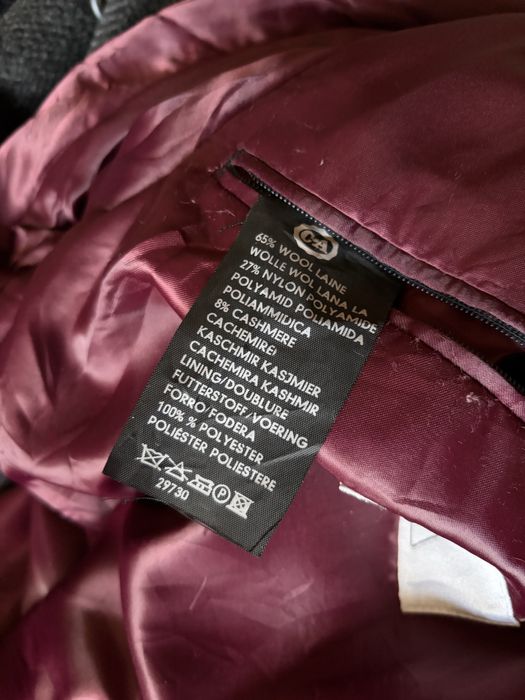 Зимно палто от вълна и кашмир