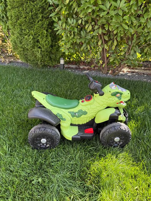 ATV electric copii Dinozaur T-REX 6V, cu lumini și muzică