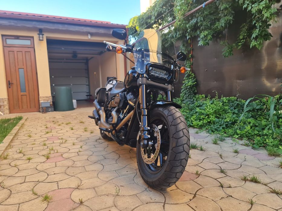 Harley Davidson Fat Bob 114 power cruiser.