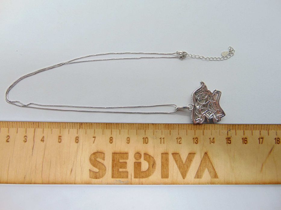 Lant si pandantiv iepuras din argint