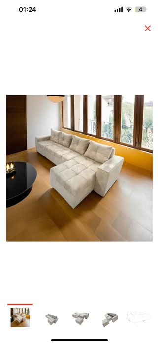 Продам диван бежевого цвета раскладной