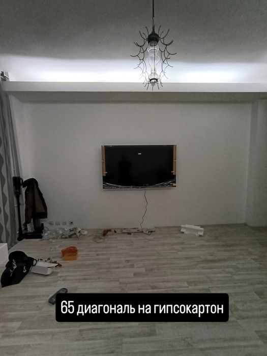 Установка телевизора на стену