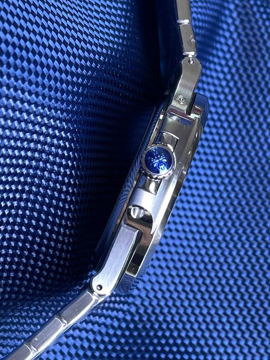 patek philippe nautilus сребрист/син циферблат v3