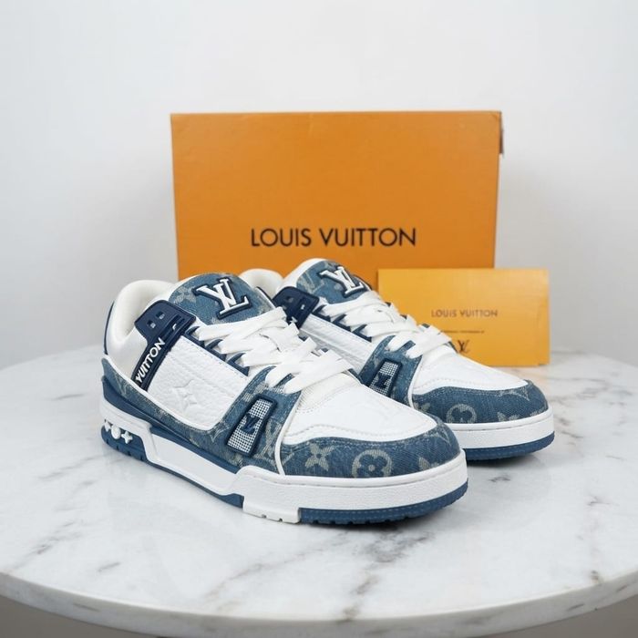 Adidasi LV Trainer Jeans - Adidasi Full Box Premium