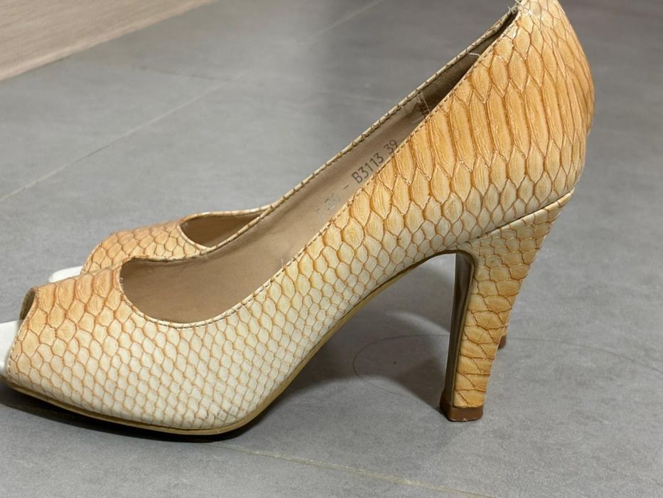 Туфли летние, с открытым носом