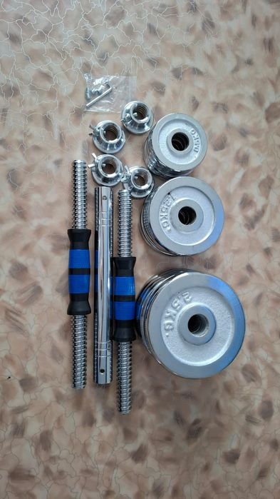 Продам гантели 20 кг хромированые