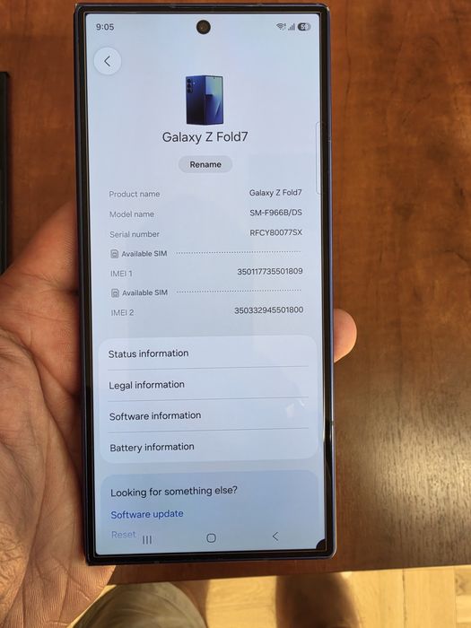 Telefon mobil Samsung Galaxy Z Fold7, 12GB RAM, 512GB, 5G, Blue Shadow