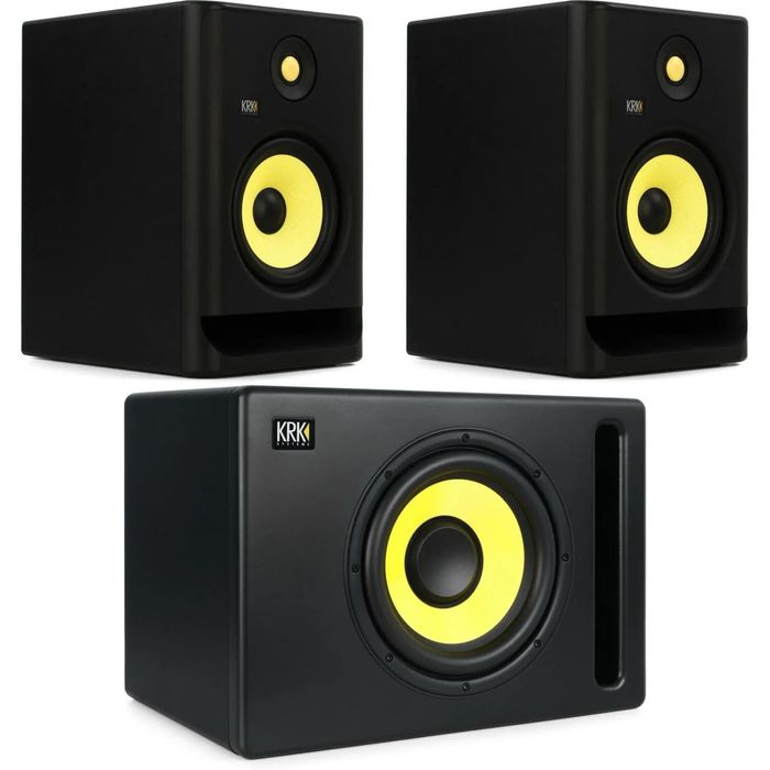 KRK Rokit RP5 G5 + KRK S8 Active Studio Subwoofer