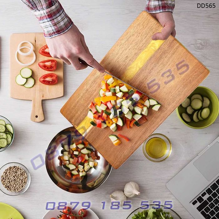 Дъска с цветна епоксидна смола акациево дърво кухня сервиране рязане