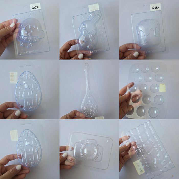 Молды/формочки для шоколада, мыла, гипса.