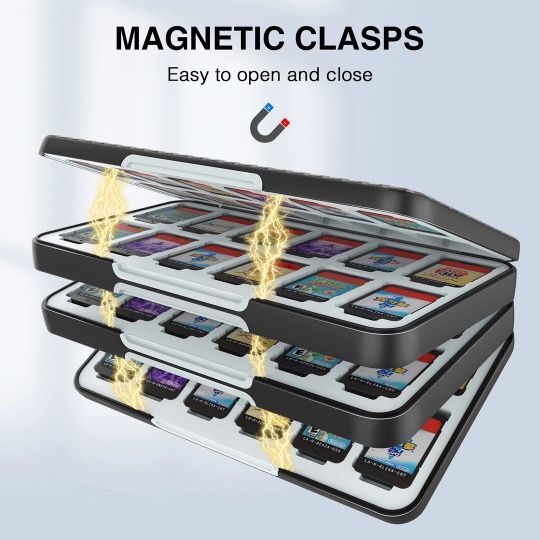 HEIYING husă stocare carduri pentru Nintendo Switch, 72 sloturi