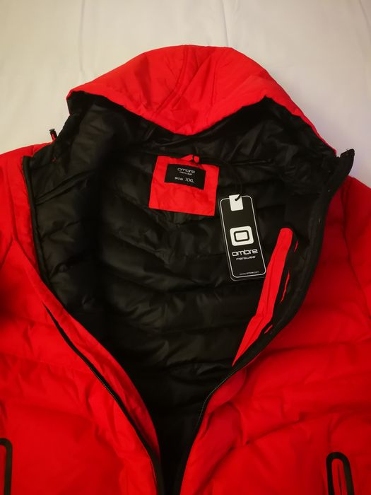 Мъжко ново червено зимно яке