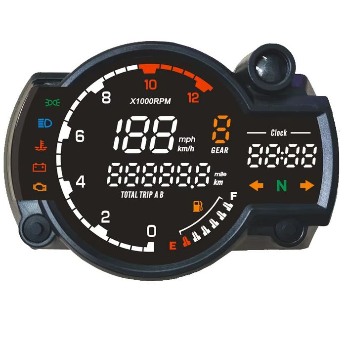 Bord moto motocicleta ceas vitezometru kilometraj scuter ATV  semnal