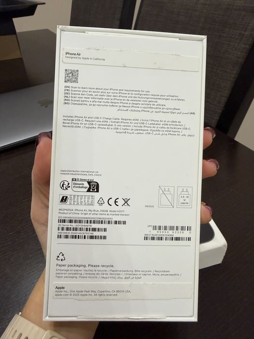 Iphone 17 Air 256GB
