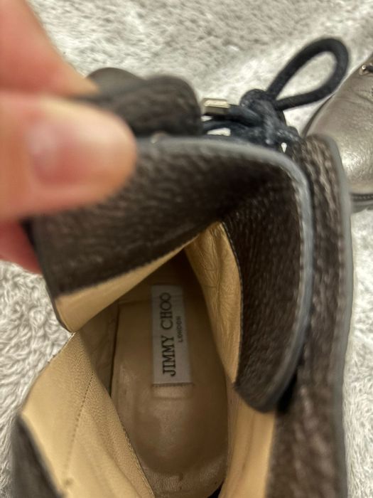 Jimmy Choo ghete combat cristale piele metalizată, ca noi