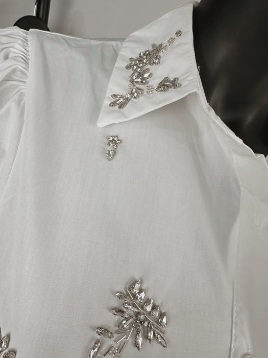 Дамска риза с камъни два цвята