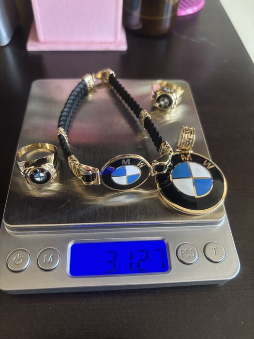 14к 585 гривна БМВ нова 21см гр София