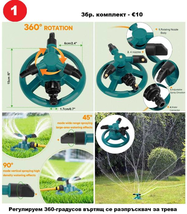 Пръскачки за напоителни системи