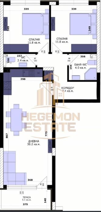 3-стаен, Варна-Кайсиева градина