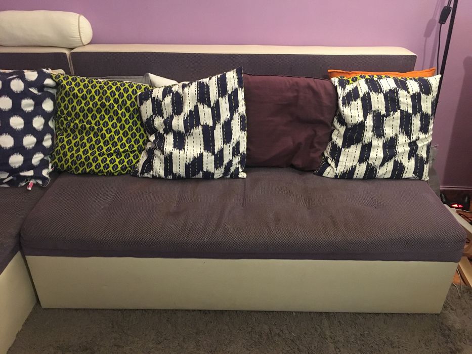 Диван за дневна с две ракли и функция за сън