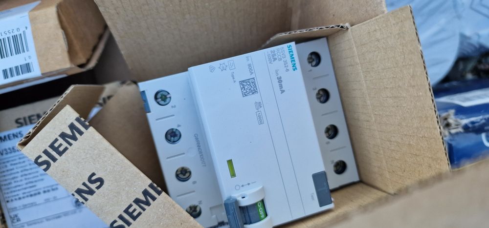 Siemens diferentiala RCCB Schneider Eaton Hager Abb Siguranta