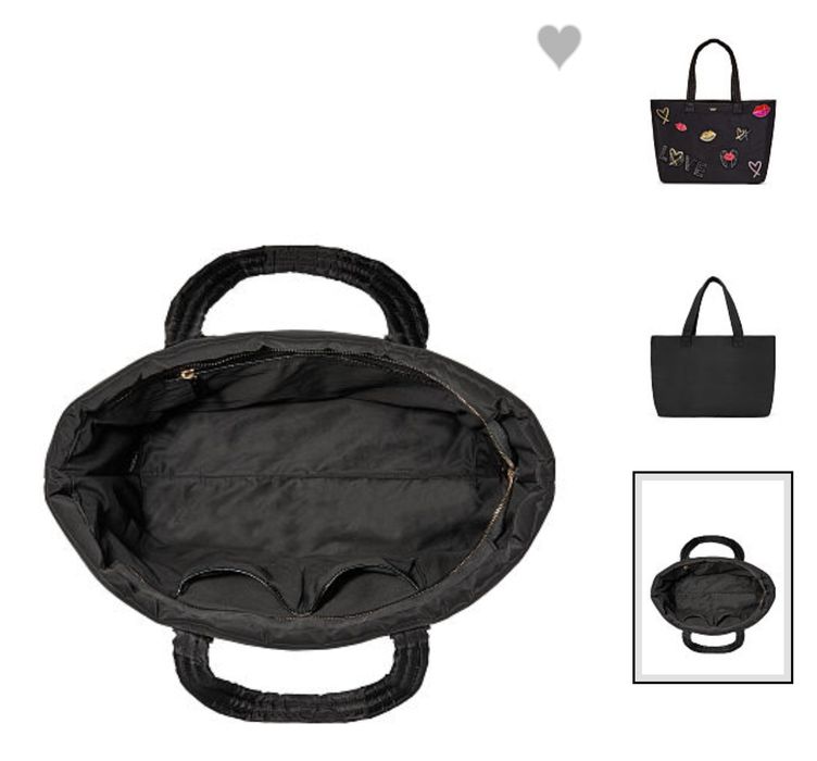 Черна чанта с пайети Victoria's Secret-120лв.