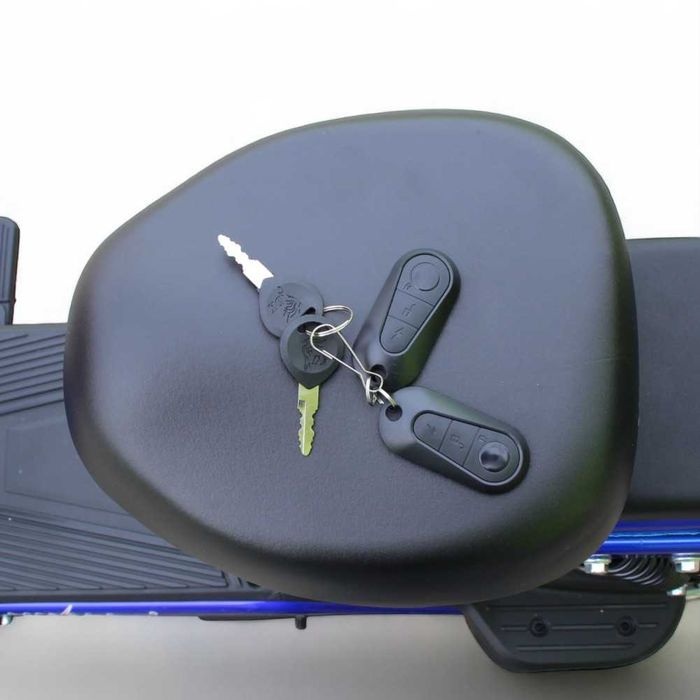 Електрически скутер с педали MaxMotors EBZ 20 1200W / 60V-72V / 28Ah - BLUE