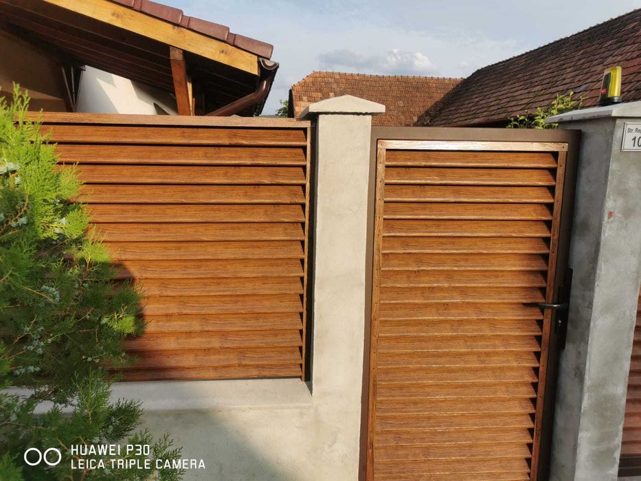 Хоризонтална ограда тип щора - пирамида