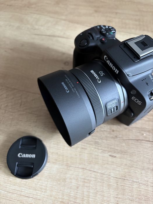 Obiectiv Canon RF - 50mm NOU parasolar Original + filtru UV