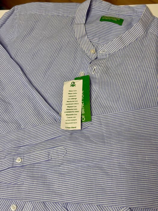 Продам рубашку из льна Benetton- оригинал