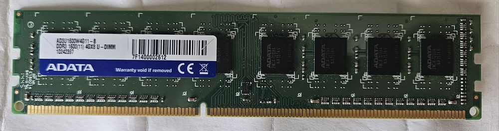 DDR3 4gb 1600Mgz