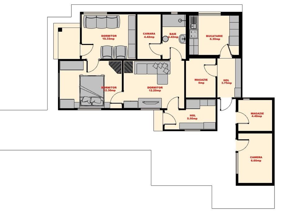 De vanzare Casa din piatra  ,Sat Comana, jud Constanta