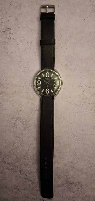 Ceas Raketa Big Zero USSR – mecanic 19 rubine – 39 mm – curea piele