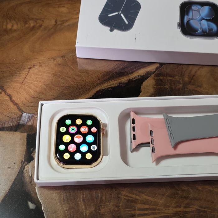 Apple watch series 11 gold 46mm + слушалки+ iPhone battery