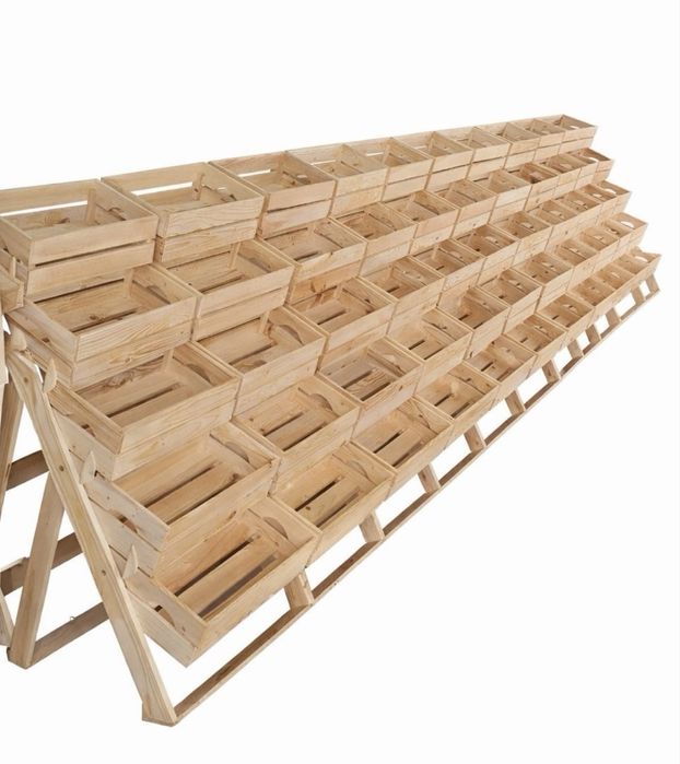 Стелаж от дърво за плод и зеленчук