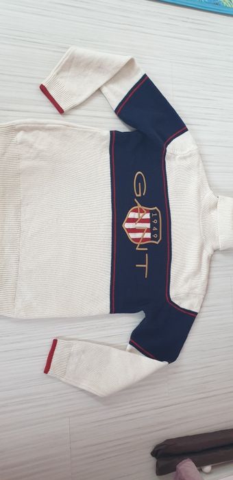 Gant  Wool Knit  / 2XL НОВО! ОРИГИНАЛ! Мъжко Вълнено Поло - Пуловер!