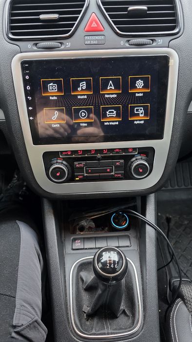 Navigatie multimedia android 4 giga ram sim 4g scirocco