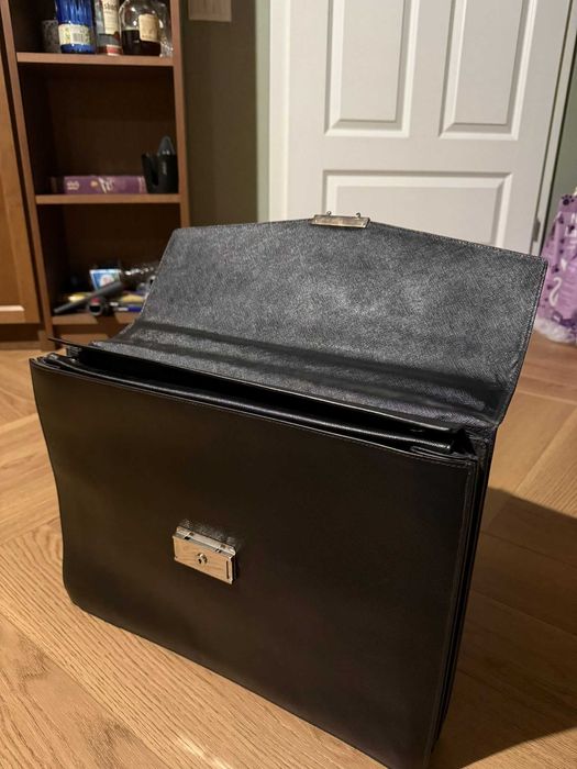 Geantă Business/Servietă PRADA Originală Piele Saffiano