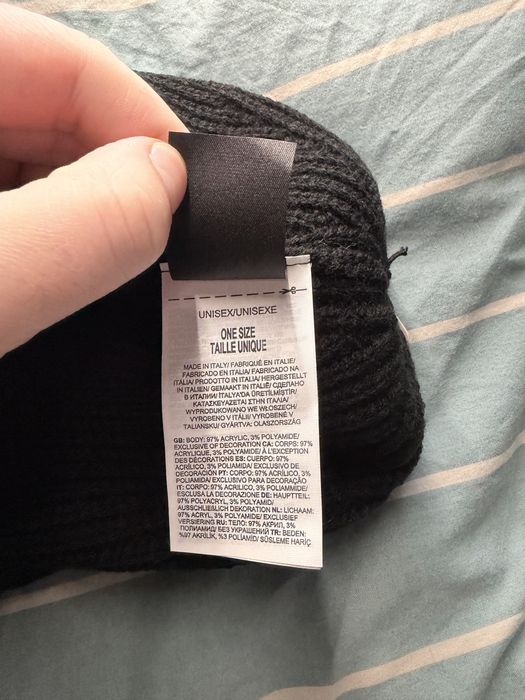 The North Face TNF Logo Box Pom caciula cu ciucure culoare negru noua