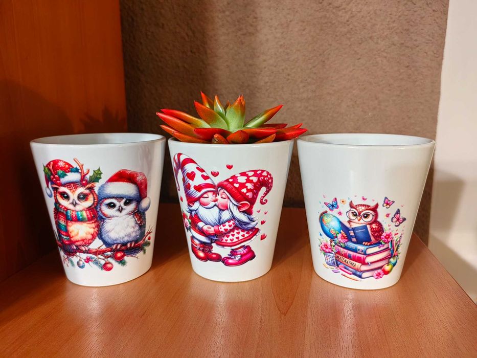 Подръчни саксии, изработка на персонализирани подаръци