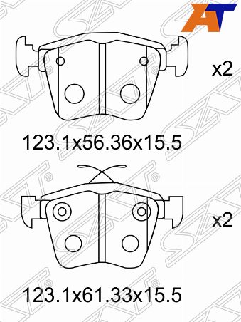 Колодки тормозные Audi A3
