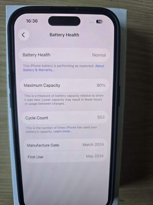 Iphone 15 pro black titanium