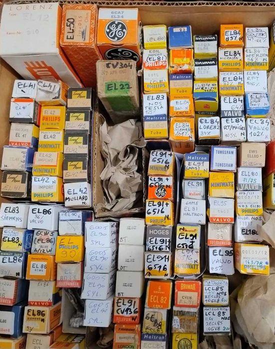 Lampi seria E, EC, ECC, ECL, EF, ECH, EBF, EL, etc, pt audio sau radio