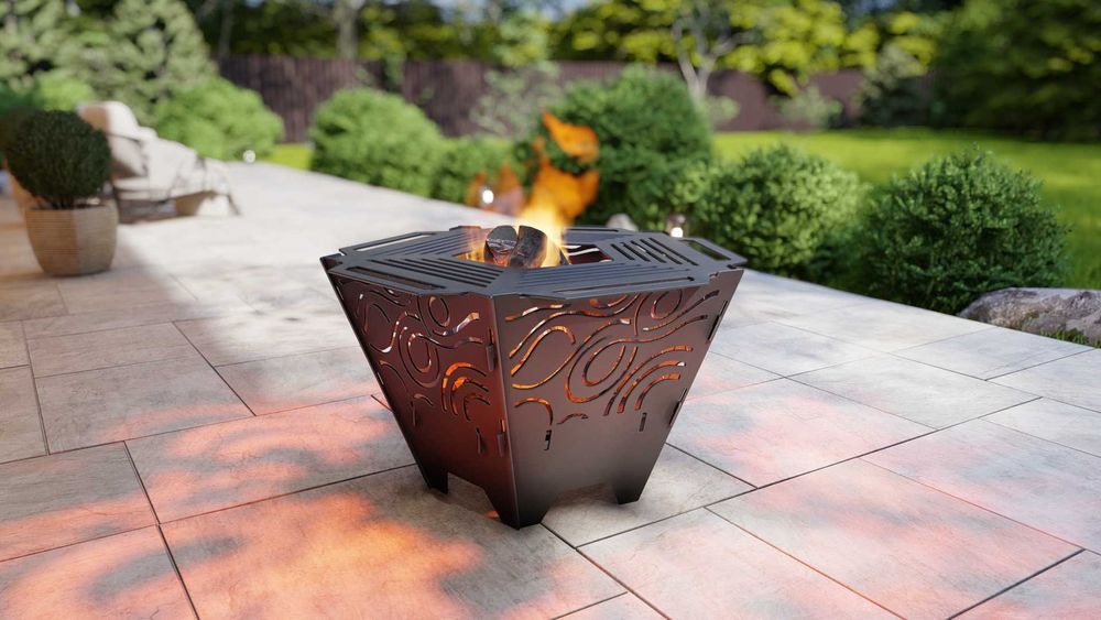 Focar grădină design premium – modele decupate in CNC – oțel gros