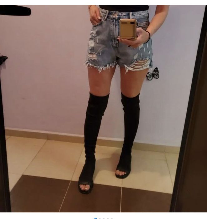 Италиански черни боти, DKNYбежови,Габина омбре цвят и летен ботуш