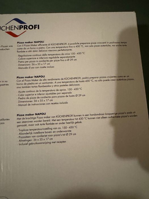 Cuptor PIZZA Küchenprofi
