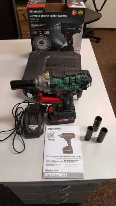 Акумулаторен 20V-4АH  ударен гайковерт PARKSIDE