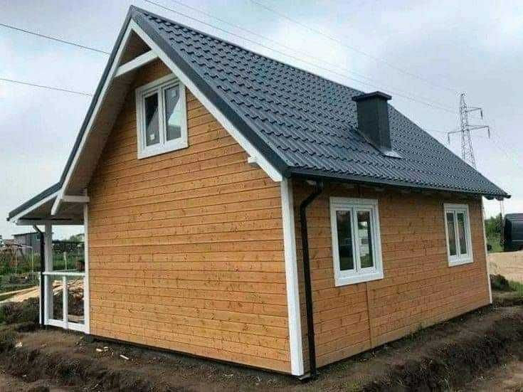 Cabana stil A-Frame, Case, Foisoare si Terase din structura de lemn la comanda