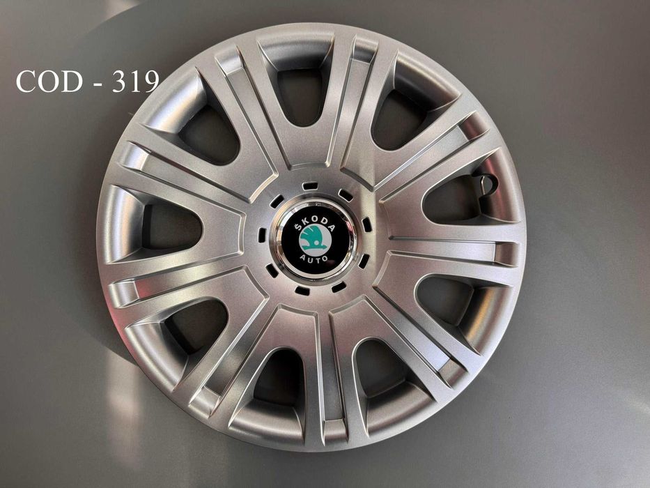 Capace roti 15" + 4 sigle SEAT Skoda Opel Audi Dacia VW BMW Toyota